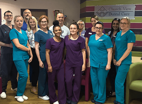 The team of dentists and practice staff at the Church View Dental Care practice.