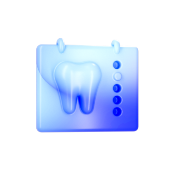 Blue 3D clinical treatment icon