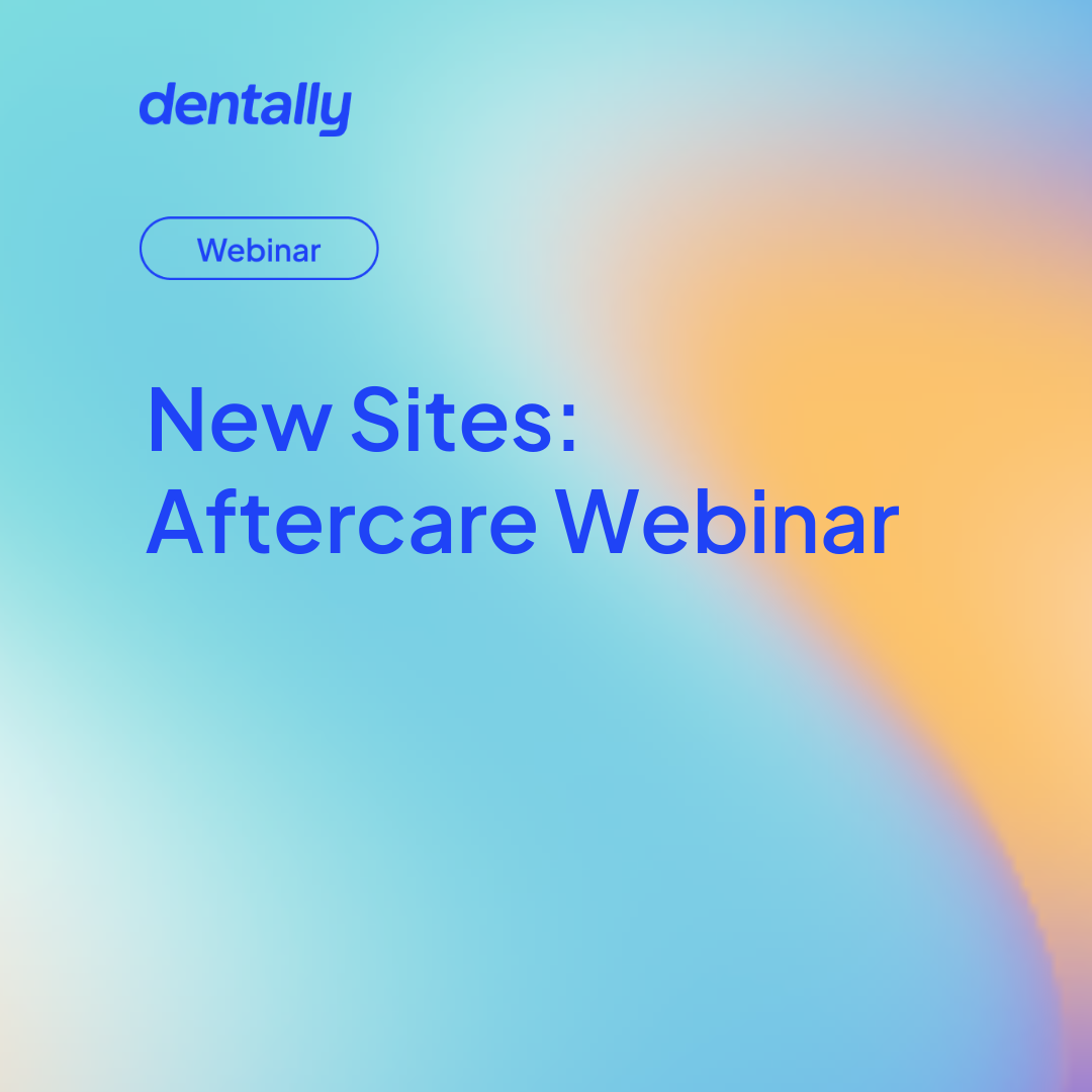 New sites: aftercare webinar
