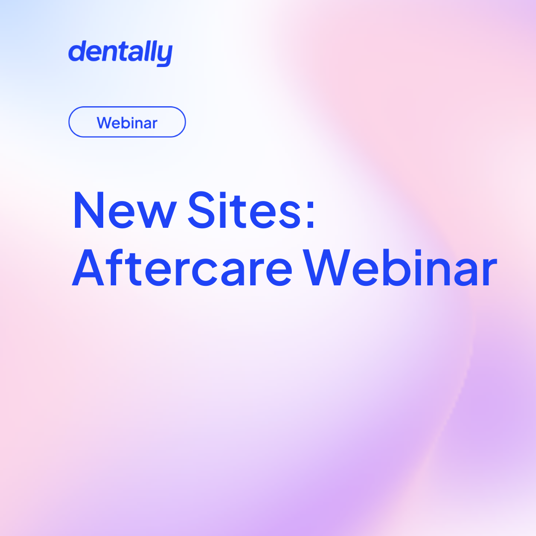 New sites: aftercare webinar